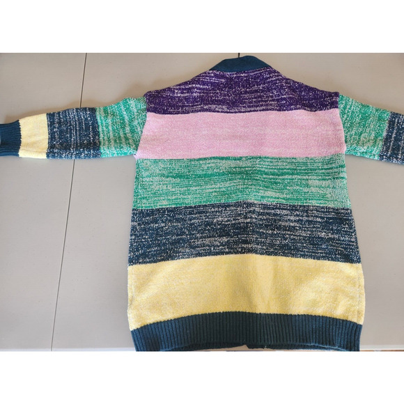 NWT OLIVIA RUBIN Mika Oversize Cardigan Sequin Pearl Size XS Stripe #2B432 - Picture 6 of 14